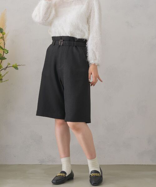 RETRO GIRL（レトロガール）の「共ベルト付きバミューダPT（その他パンツ・レディース・ブラウン系その他2/ナチュラル/ブラック/ダークグレー・FREE）」の17枚目の写真