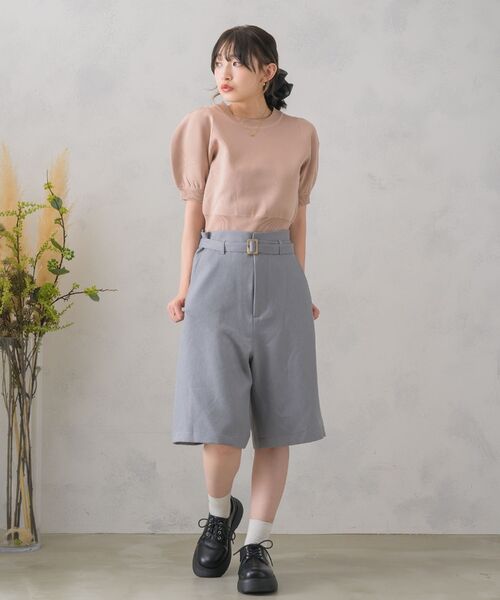 RETRO GIRL(レトロガール)の「共ベルト付きバミューダPT(その他パンツ・レディース・ブラウン系その他2/ナチュラル/ブラック/ダークグレー・FREE)」の19枚目の写真
