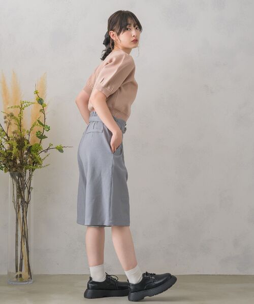 RETRO GIRL(レトロガール)の「共ベルト付きバミューダPT(その他パンツ・レディース・ブラウン系その他2/ナチュラル/ブラック/ダークグレー・FREE)」の20枚目の写真