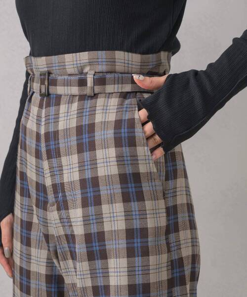 RETRO GIRL（レトロガール）の「共ベルト付きバミューダPT（その他パンツ・レディース・ブラウン系その他2/ナチュラル/ブラック/ダークグレー・FREE）」の11枚目の写真