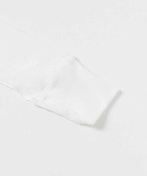 HAKUJI（ハクジ）の「HAKUJI　Organic cotton long-sleeve pullover（Tシャツ/カットソー・レディース・ネイビー/ホワイト/ブラック・FREE）」の11枚目の写真