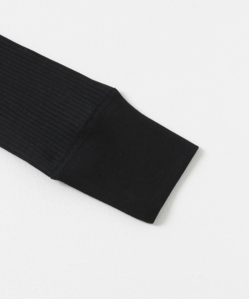 HAKUJI（ハクジ）の「HAKUJI　Organic cotton long-sleeve pullover（Tシャツ/カットソー・レディース・ネイビー/ホワイト/ブラック・FREE）」の12枚目の写真