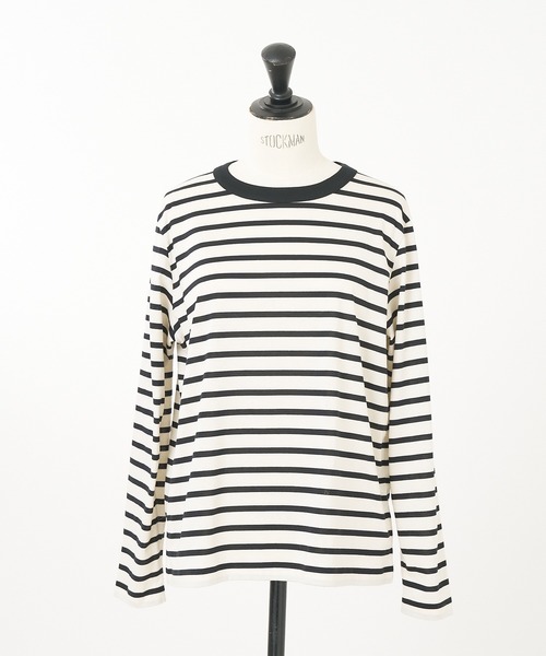 collex（コレックス）の「ロングスリーブベーシックTシャツ（Tシャツ/カットソー・レディース・ブラック/ホワイト/グレー系その他/ホワイト系その他/ブルー/ブラック系その他・フリー）」の4枚目の写真