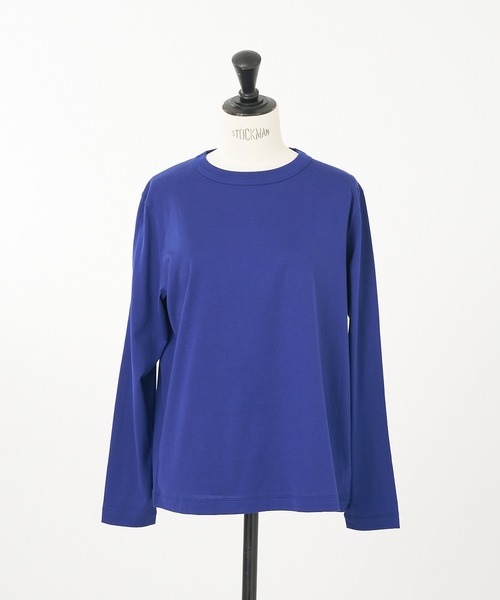 collex（コレックス）の「ロングスリーブベーシックTシャツ（Tシャツ/カットソー・レディース・ブラック/ホワイト/グレー系その他/ホワイト系その他/ブルー/ブラック系その他・フリー）」の6枚目の写真