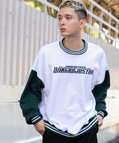 ダーリッチ darich ラインカットロングTシャツ PNK ラインカットロングTシャツ（Tシャツ/カットソー）｜Darich