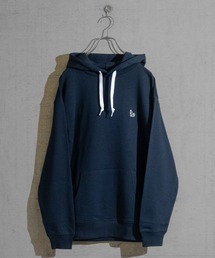 GLOVE HOUSE | 【a】TC裏毛 ワンポイント刺繍 スピンドル配色 HOODIE(パーカー)