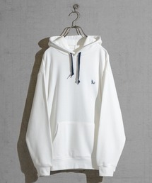 GLOVE HOUSE | 【a】TC裏毛 ワンポイント刺繍 スピンドル配色 HOODIE(パーカー)