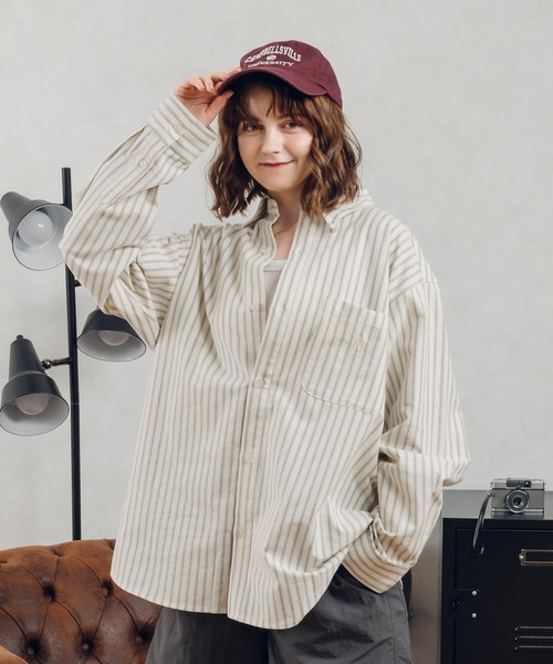 MUHET（ミュエータ）の「アソートレギュラーカラーシャツ（シャツ/ブラウス・レディース・ホワイト系その他/オフホワイト/チャコールグレー/ネイビー/ピンク系その他・MEDIUM/LARGE/SMALL）」の9枚目の写真