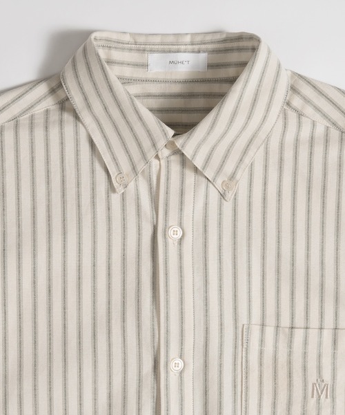 MUHET（ミュエータ）の「アソートレギュラーカラーシャツ（シャツ/ブラウス・レディース・ホワイト系その他/オフホワイト/チャコールグレー/ネイビー/ピンク系その他・MEDIUM/LARGE/SMALL）」の8枚目の写真