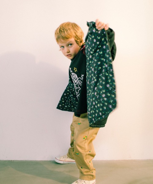 LOWRYS FARM(ローリーズファーム)の「LSBリバーシブルコート 975086(ダウンジャケット/コート・キッズ・ブルー/ブラック/グリーン・130cm/150cm/110cm)」の6枚目の写真