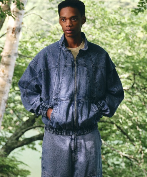 【Iroquois】 デニムブルゾン Iroquois（イロコイ）の「11oz OLD DENIM BL OVER DYE（デニム
