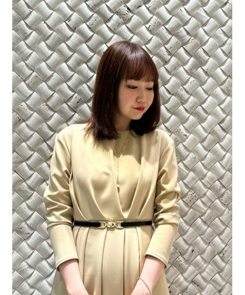 allureville（アルアバイル）の「ダブルクロスアシンメトリーナローワンピース（ワンピース・レディース・ブラック/ベージュ・1/2）」の6枚目の写真