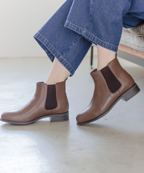 studio CLIP（スタディオクリップ）の「【消臭・抗菌防臭】らくらくサイドゴアブーツ（ブーツ・レディース・ブラック/ブラウン/グレー・SMALL/MEDIUM/LARGE/X-LARGE）」の12枚目の写真