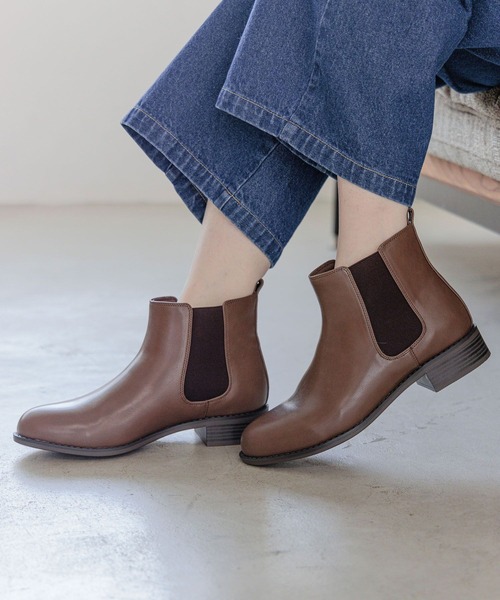 studio CLIP（スタディオクリップ）の「【消臭・抗菌防臭】らくらくサイドゴアブーツ（ブーツ・レディース・ブラック/ブラウン/グレー・SMALL/MEDIUM/LARGE/X-LARGE）」の20枚目の写真