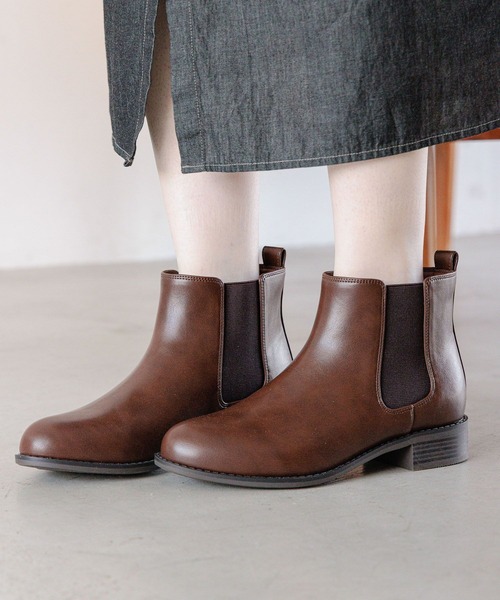 studio CLIP（スタディオクリップ）の「【消臭・抗菌防臭】らくらくサイドゴアブーツ（ブーツ・レディース・ブラック/ブラウン/グレー・SMALL/MEDIUM/LARGE/X-LARGE）」の9枚目の写真