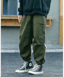 NEW GENTLEMAN | ブロッケン ワイドストレート バルーンカーゴパンツ(カーゴパンツ)