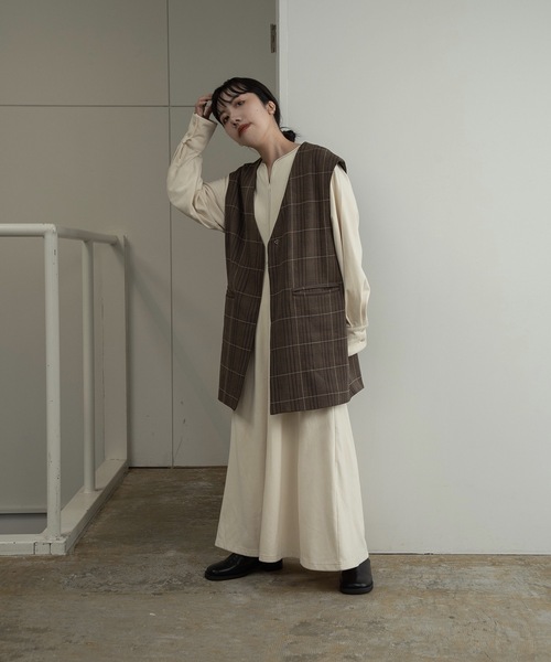 lawgy（ラウジー）の「glen check vest（ベスト・レディース・チェック・FREE）」の10枚目の写真