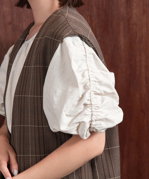 lawgy（ラウジー）の「glen check vest（ベスト・レディース・チェック・FREE）」の14枚目の写真