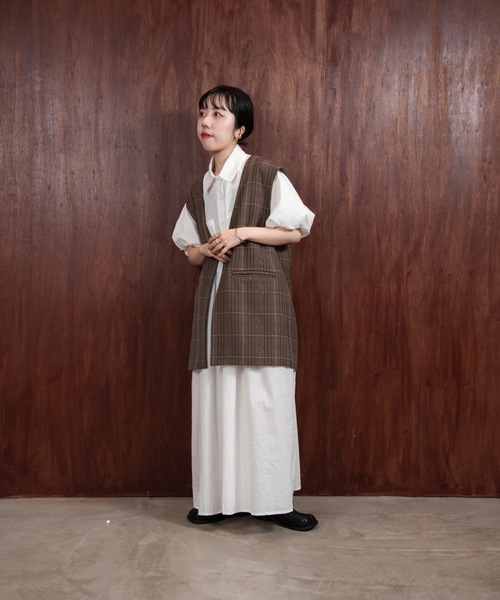lawgy（ラウジー）の「glen check vest（ベスト・レディース・チェック・FREE）」の16枚目の写真