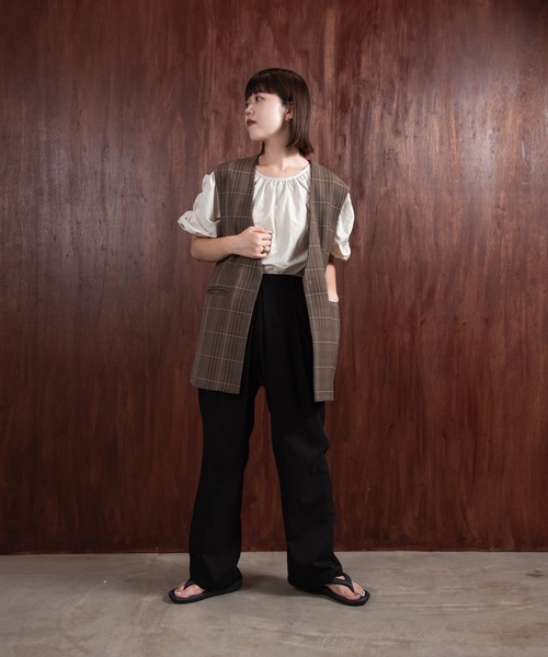 lawgy（ラウジー）の「glen check vest（ベスト・レディース・チェック・FREE）」の18枚目の写真