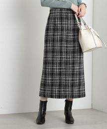 N.（N. Natural Beauty Basic） | 【S Size Line】◆チェック柄セミＡラインツイードスカート(スカート)