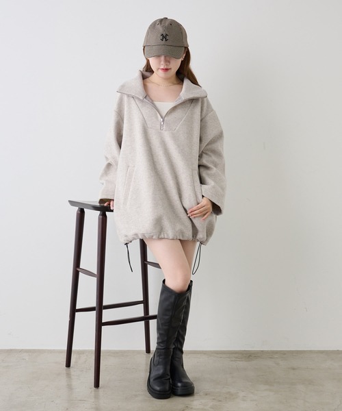 one after another NICE CLAUP（ワンアフターアナザーナイスクラップ）の「NC刺繍ワンポイントキャップ（キャップ・レディース・ブラウン系その他/ピンク/アイボリー・FREE）」の9枚目の写真