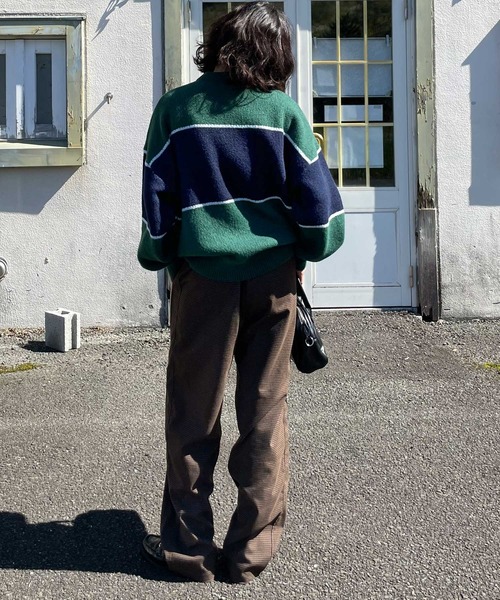 Chillfar（チルファー）の「ジャガードロゴニット（ニット/セーター・レディース・グレー/ネイビー/グリーン・FREE）」の16枚目の写真