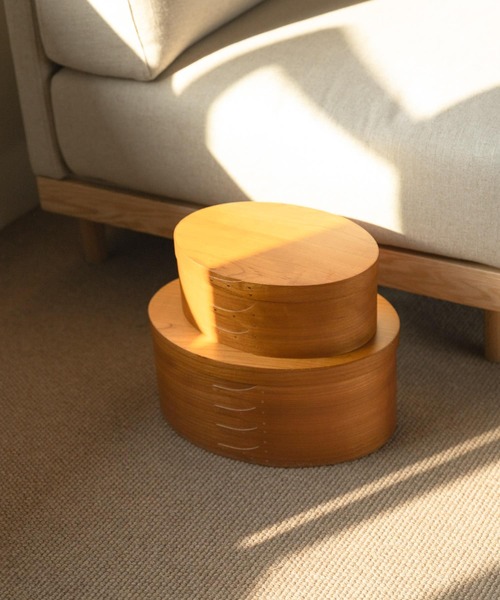 URBAN RESEARCH DOORS（アーバンリサーチドアーズ）の「『WEB限定』AXCIS　シェーカーオーバルボックス L（インテリア雑貨・レディース・ブラウン・LARGE）」の9枚目の写真