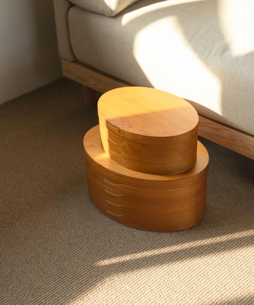 URBAN RESEARCH DOORS（アーバンリサーチドアーズ）の「『WEB限定』AXCIS　シェーカーオーバルボックス L（インテリア雑貨・レディース・ブラウン・LARGE）」の10枚目の写真