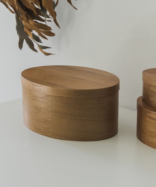 URBAN RESEARCH DOORS（アーバンリサーチドアーズ）の「『WEB限定』AXCIS　シェーカーオーバルボックス L（インテリア雑貨・レディース・ブラウン・LARGE）」の12枚目の写真