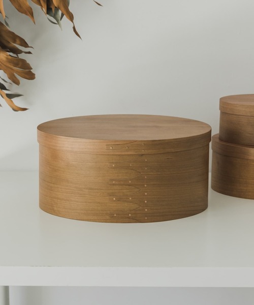 URBAN RESEARCH DOORS（アーバンリサーチドアーズ）の「『WEB限定』AXCIS　シェーカーオーバルボックス L（インテリア雑貨・レディース・ブラウン・LARGE）」の13枚目の写真