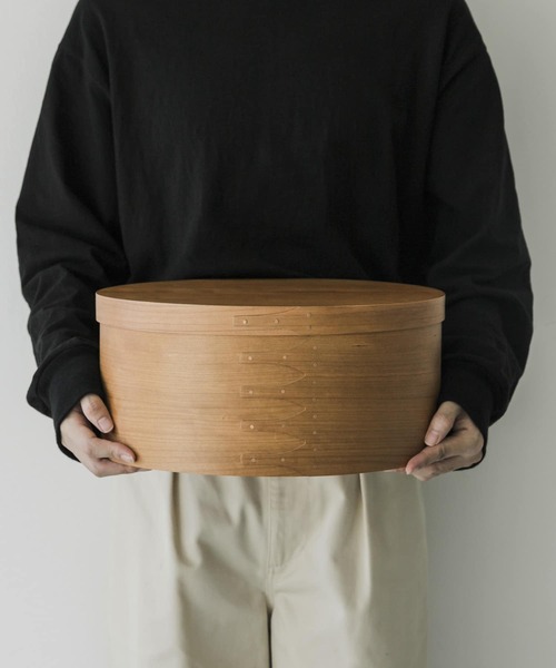 URBAN RESEARCH DOORS（アーバンリサーチドアーズ）の「『WEB限定』AXCIS　シェーカーオーバルボックス L（インテリア雑貨・レディース・ブラウン・LARGE）」の15枚目の写真