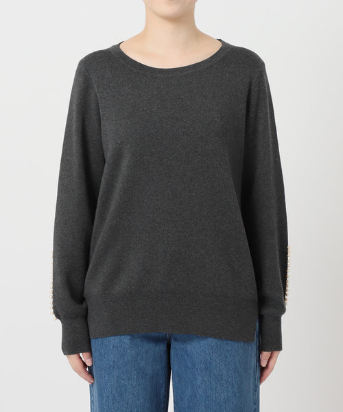 La TOTALITE(ラトータリテ)の「ウォッシャブルパールニットプルオーバー(ニット/セーター・レディース・ブラック/チャコールグレー/レッド・FREE)」の19枚目の写真