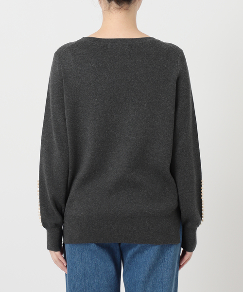 La TOTALITE(ラトータリテ)の「ウォッシャブルパールニットプルオーバー(ニット/セーター・レディース・ブラック/チャコールグレー/レッド・FREE)」の21枚目の写真