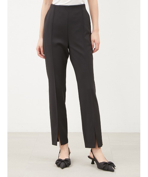 Mila Owen（ミラオーウェン）の「テーパードパンツ【手洗い可能】（その他パンツ・レディース・イエロー/ブラック/グレー・0/1）」の2枚目の写真