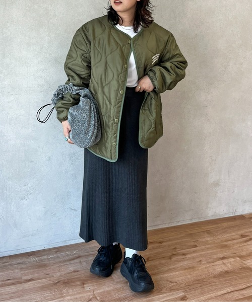 CPCM（シーピーシーエム）の「リブナロースカート（スカート・レディース・ブラック/アイボリー/チャコールグレー/オレンジ/レッド/ネイビー・FREE/MT）」の12枚目の写真