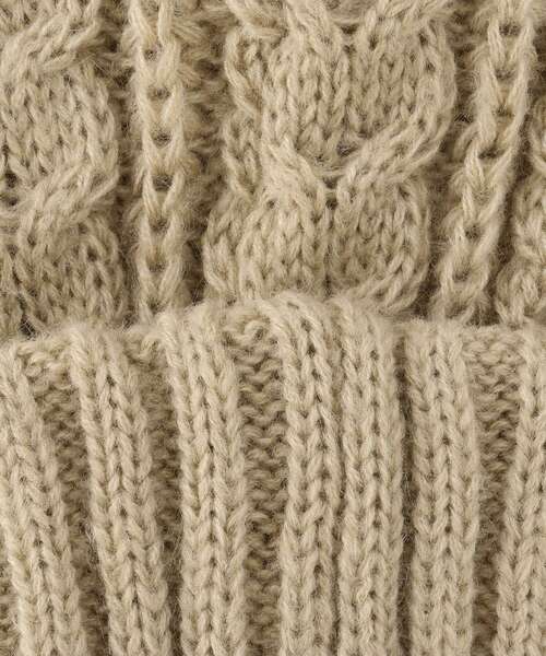 SHOO・LA・RUE(シューラルー)の「◆マフラーにもなる!2WAYニット帽(ニットキャップ/ビーニー・レディース・ブルー/ブラック/ベージュ/パープル系/グレー・00)」の12枚目の写真