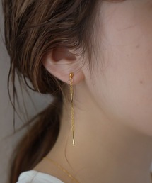CHERIE（シェリー）の「プラネジェ ピアス チェーン サージカルステンレス 316L 金アレ対応 揺れ 華奢 上品（ピアス（両耳用））」