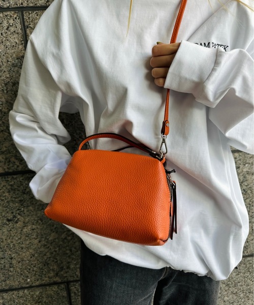 GIANNI CHIARINI（ジャンニ キアリーニ）の「GIANNI CHIARINI /ALIFA S 2WAY ジャンニ キアリーニ アリファ S ハンドバッグ ショルダー / BS8145（ショルダーバッグ・レディース・グレー/アイボリー/ブラック/オレンジ/ネイビー・ONESIZE）」の5枚目の写真