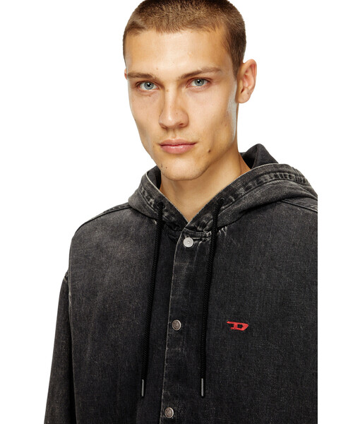DIESEL｜メンズ シャツ デニム D-DEWNY-HOOD SHIRT | Rakuten