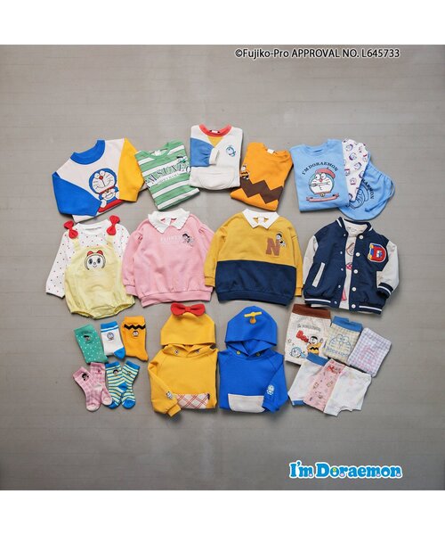 apres les cours(アプレレクール)の「I'm Doraemon ドラえもんジャガードニット(ニット/セーター・キッズ・オフホワイト・90/100/120/140)」の8枚目の写真