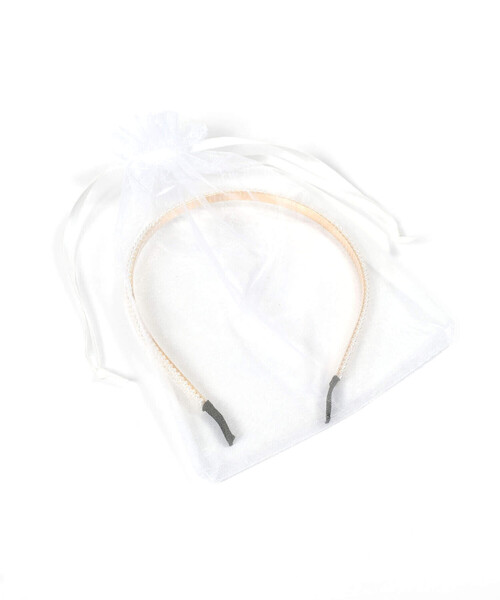 BeBe Petits Pois Vert（ベベプチポワヴェール）の「パール３連カチューシャ（カチューシャ・キッズ・オフホワイト・FREE）」の8枚目の写真