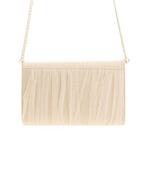 LAGUNAMOON（ラグナムーン）の「LADY チュールサテンバック（クラッチバッグ・レディース・ベージュ・FREE）」の11枚目の写真