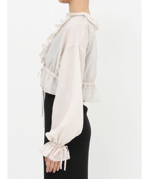 EATME（イートミー）の「リボンフリルペプラムTOP（シャツ/ブラウス・レディース・ブラック/ピンク/アイボリー・FREE）」の15枚目の写真