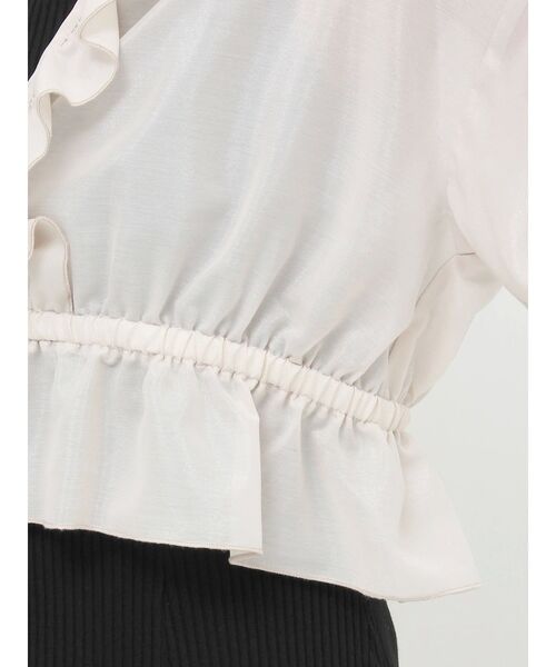 EATME（イートミー）の「リボンフリルペプラムTOP（シャツ/ブラウス・レディース・ブラック/ピンク/アイボリー・FREE）」の19枚目の写真