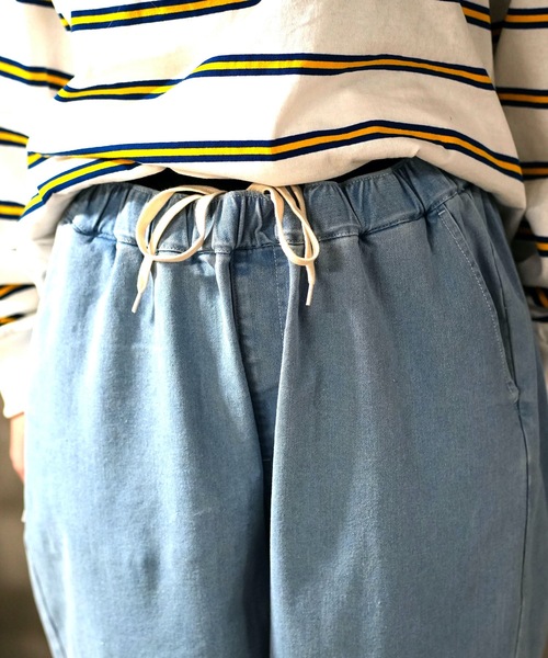 ELEMENT(エレメント)の「ELEMENT メンズ SHOD PANTS DOUBLE デニムパンツ/エレメントリラックスワイドフィットダブルニーデニムパンツ(デニムパンツ・メンズ・ライトブルー/インディゴブルー/ブルー系その他・LARGE/X-LARGE/MEDIUM)」の9枚目の写真