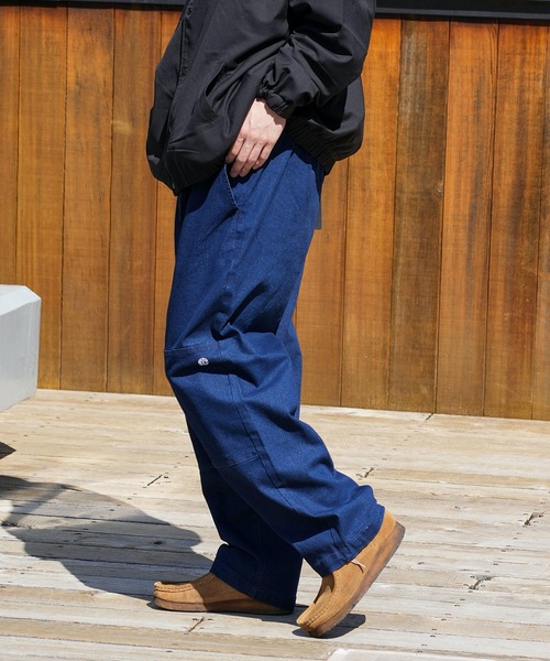 ELEMENT(エレメント)の「ELEMENT メンズ SHOD PANTS DOUBLE デニムパンツ/エレメントリラックスワイドフィットダブルニーデニムパンツ(デニムパンツ・メンズ・ライトブルー/インディゴブルー/ブルー系その他・LARGE/X-LARGE/MEDIUM)」の16枚目の写真