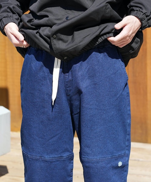ELEMENT(エレメント)の「ELEMENT メンズ SHOD PANTS DOUBLE デニムパンツ/エレメントリラックスワイドフィットダブルニーデニムパンツ(デニムパンツ・メンズ・ライトブルー/インディゴブルー/ブルー系その他・LARGE/X-LARGE/MEDIUM)」の20枚目の写真
