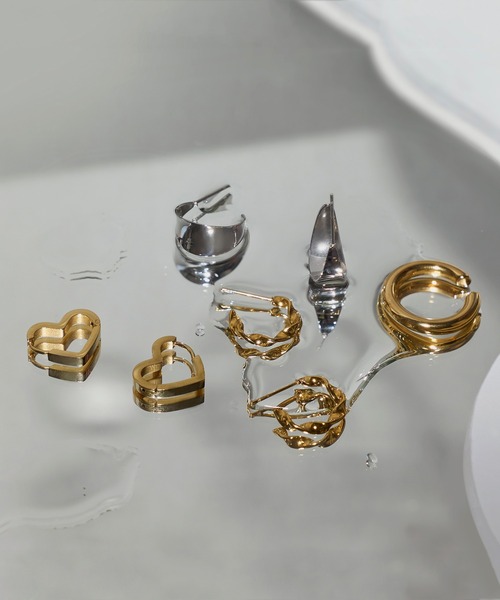 WEB限定商品＞【金属アレルギー対応】ストレートハートフープ