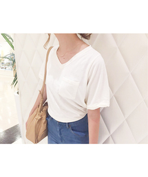 Chico | VネックポケットT(Tシャツ/カットソー)